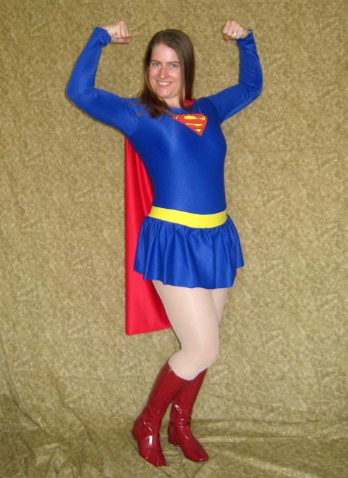 Sexy Superman Cosplay Costume Female Halloween Dress